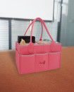 PINK Baby Diaper Caddy Organizer Nursery use Foldable Lightweight Portable Storage Baby Shower Gift Travel Tote Car